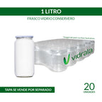 FRASCO VIDRIO CONSERVERO  1 Litro - PACK 20 UND.