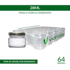 FRASCO CONSERVERO 28ml - PACK 64 UND.