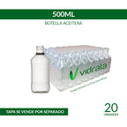 BOTELLA VIDRIO ACEITERA 500ml CILÍNDRICA - PACK 20 UND.