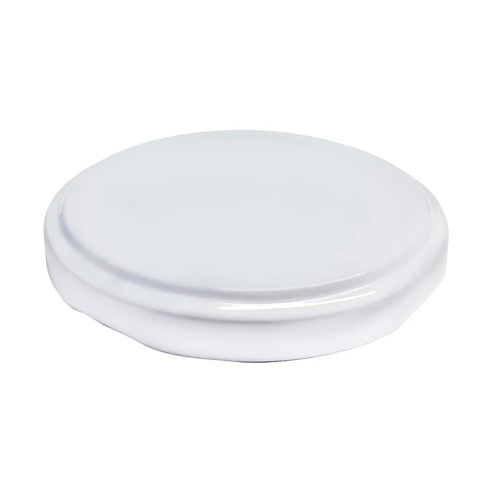 TAPA METÁLICA 66MM BLANCA S/BOTÓN