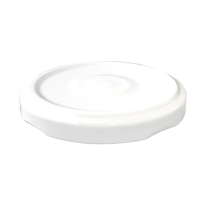 TAPA METÁLICA 63MM BLANCA C/BOTÓN