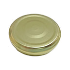 TAPA METALICA 53MM DORADA C/BOTON