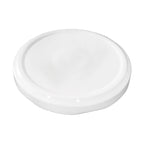 Tapa Metálica Blanca 82 mm con Botón