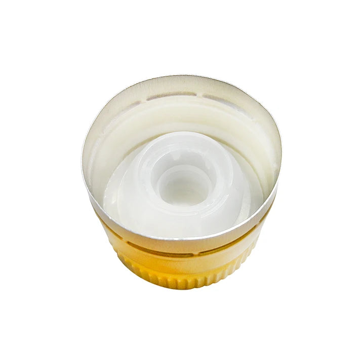 TAPA METALICA ACEITERA DORADA 31,5X24