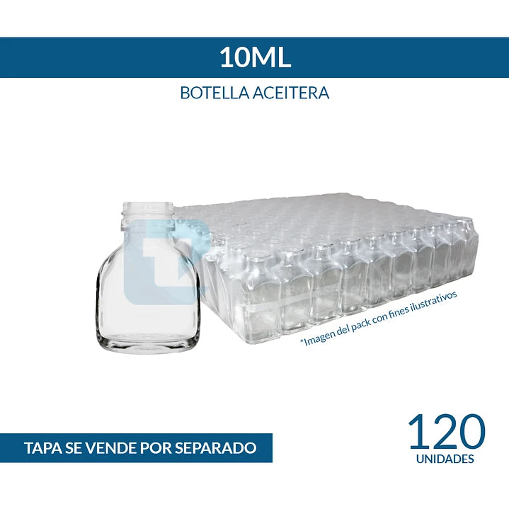BOTELLA ACEITERA MINI 10ml MUNDOLIVO - PACK 120 UND.
